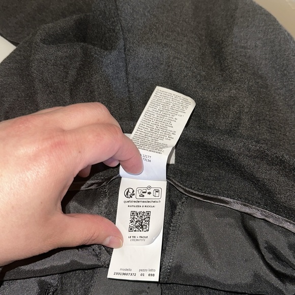 Marella Sport Gray High Waist Wide Leg Trouser - Picture 5 of 6